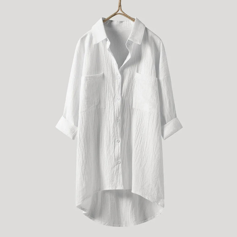 Angelina - Blouse met lange mouwen en een losse pasvorm - Yoova