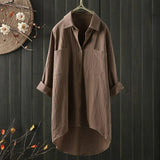 Angelina - Blouse met lange mouwen en een losse pasvorm - Yoova