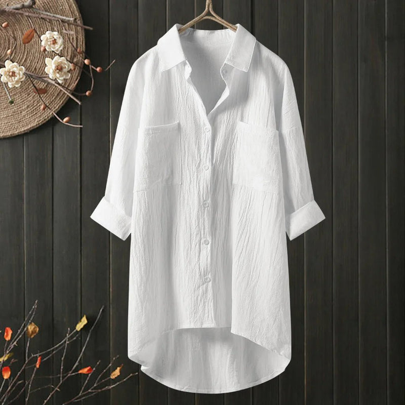 Angelina - Blouse met lange mouwen en een losse pasvorm - Yoova