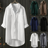 Angelina - Blouse met lange mouwen en een losse pasvorm - Yoova