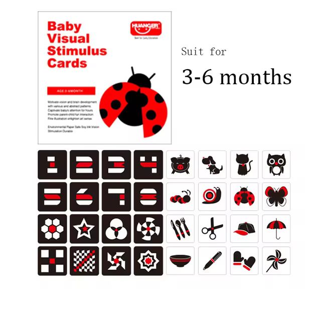 BabyBright™ - Visuele kaarten voor pasgeboren baby's - Yoova