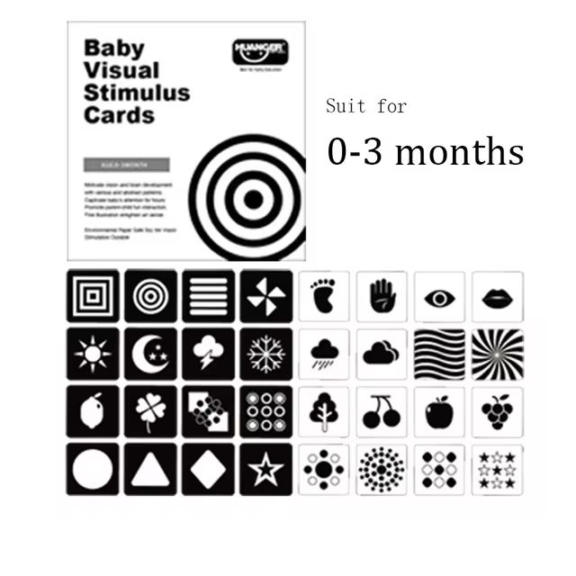 BabyBright™ - Visuele kaarten voor pasgeboren baby's - Yoova