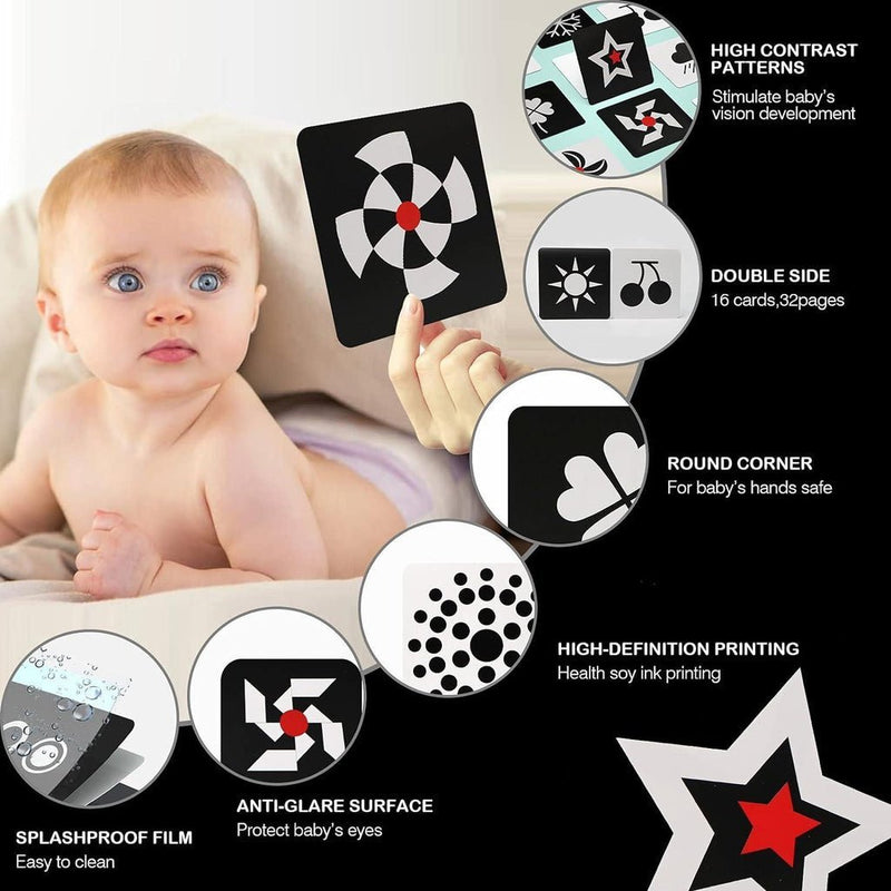 BabyBright™ - Visuele kaarten voor pasgeboren baby's - Yoova