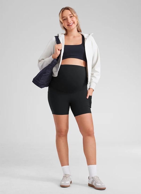 BumpBreeze Shorts™ - Dames zwangerschapsyogashorts - Yoova