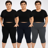 FlowFit™ - Ademende 3 - Pack Capri's - Yoova