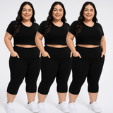 FlowFit™ - Ademende 3 - Pack Capri's - Yoova