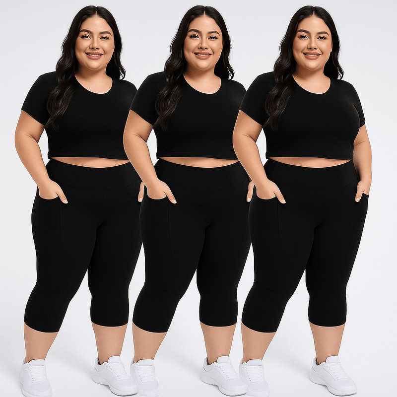 FlowFit™ - Ademende 3 - Pack Capri's - Yoova