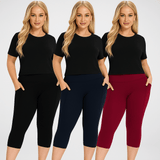 FlowFit™ - Ademende 3 - Pack Capri's - Yoova