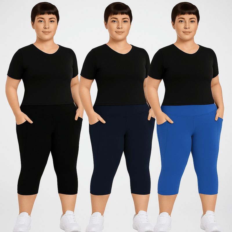 FlowFit™ - Ademende 3 - Pack Capri's - Yoova