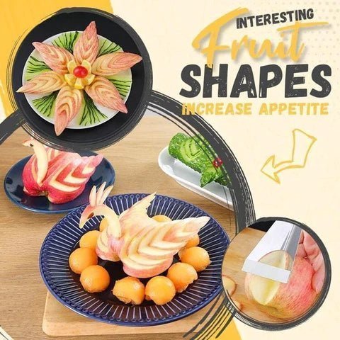 FruitSlice™ Stalen Snijmes - Maak van ieder fruitgerecht een feestje - Yoova