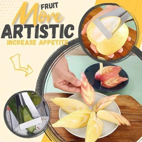 FruitSlice™ Stalen Snijmes - Maak van ieder fruitgerecht een feestje - Yoova