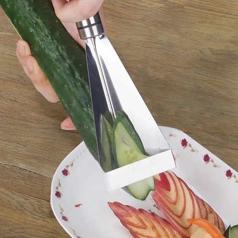 FruitSlice™ Stalen Snijmes - Maak van ieder fruitgerecht een feestje - Yoova
