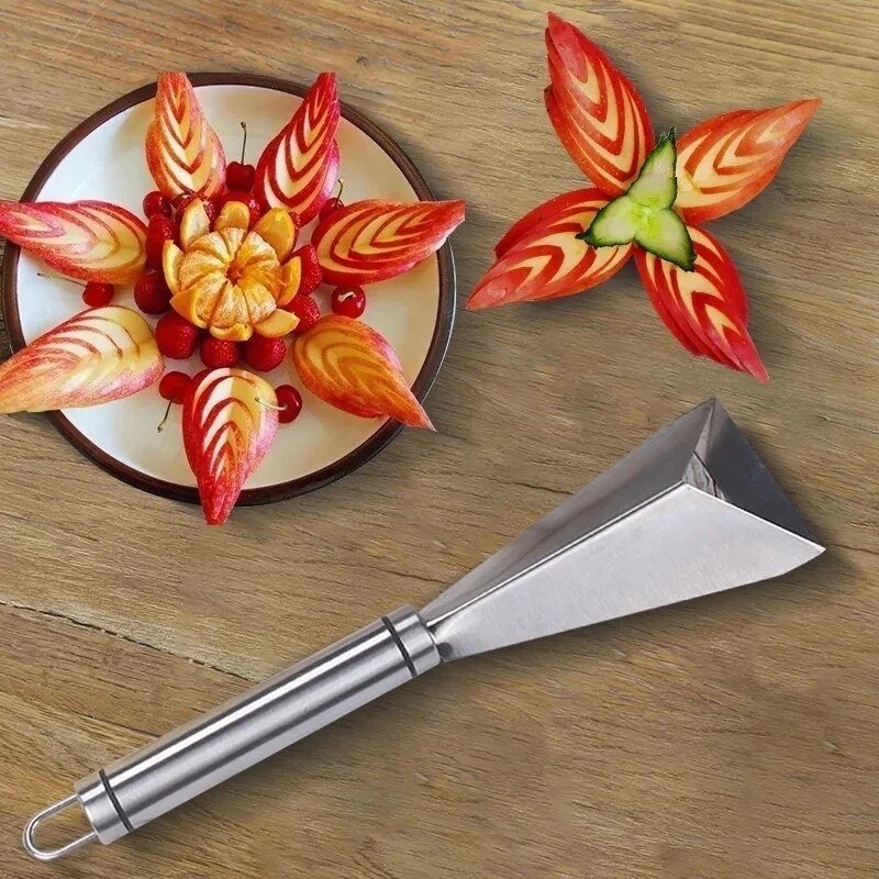 FruitSlice™ Stalen Snijmes - Maak van ieder fruitgerecht een feestje - Yoova