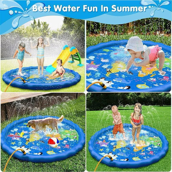 HappySplash™ - Opblaasbaar Water Speelmat – Outdoor Splash Pad voor Kinderen - Yoova