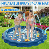HappySplash™ - Opblaasbaar Water Speelmat – Outdoor Splash Pad voor Kinderen - Yoova