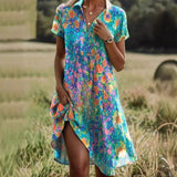 Kailyn© - Vrolijke Bohemian Jurk - Yoova