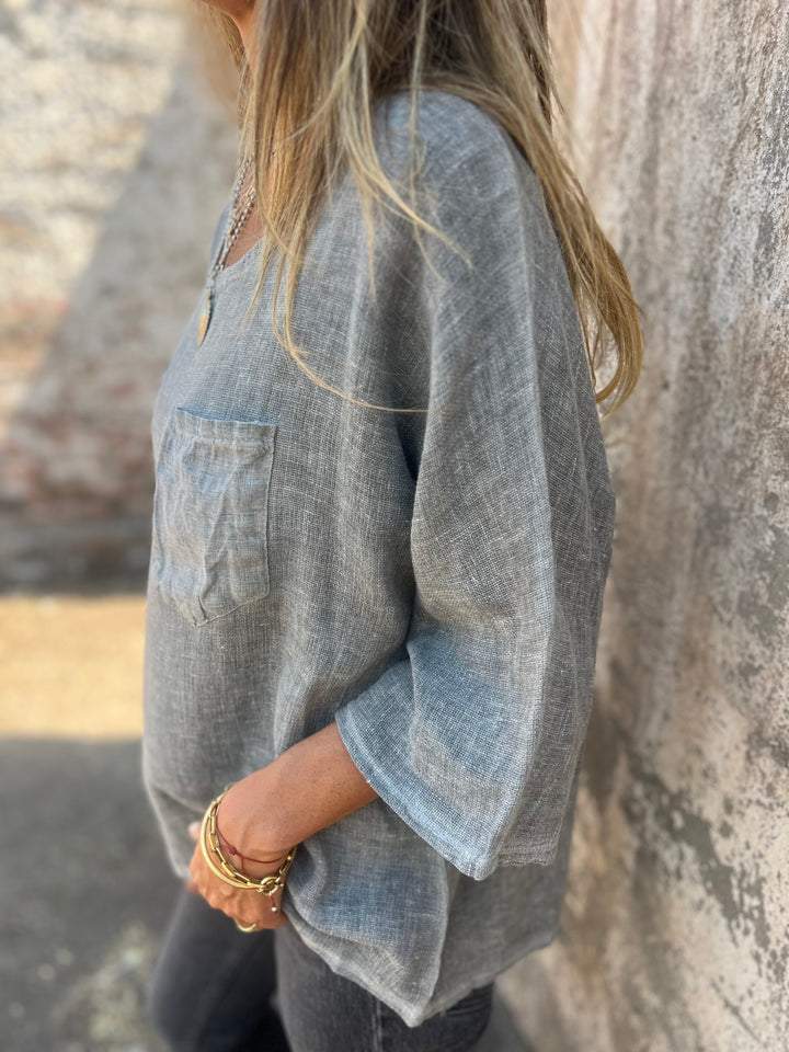 Naomi© - Luchtig, katoenen shirt voor de zomer - Yoova