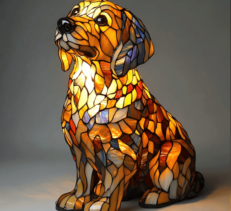 PawGlow™ - Hondenlamp van hars – kunstzinnig en decoratief - Yoova