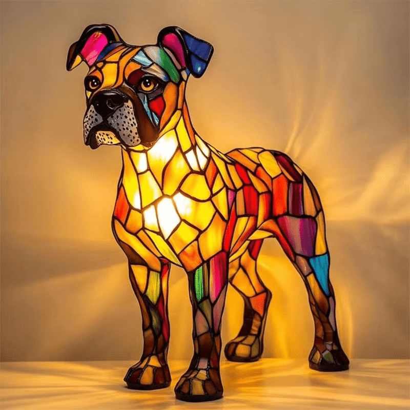 PawGlow™ - Hondenlamp van hars – kunstzinnig en decoratief - Yoova