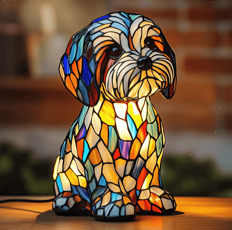 PawGlow™ - Hondenlamp van hars – kunstzinnig en decoratief - Yoova