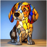 PawGlow™ - Hondenlamp van hars – kunstzinnig en decoratief - Yoova
