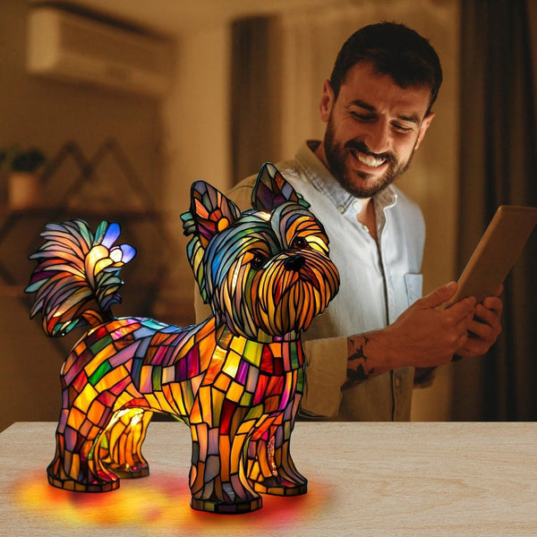 PawGlow™ - Hondenlamp van hars – kunstzinnig en decoratief - Yoova