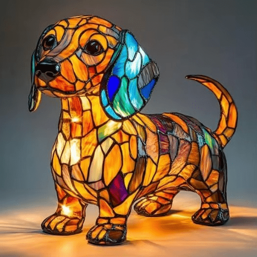 PawGlow™ - Hondenlamp van hars – kunstzinnig en decoratief - Yoova