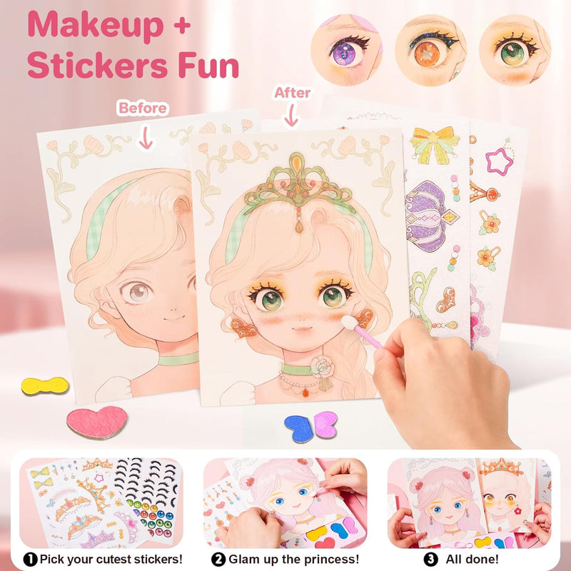 Princess Glam Kit© - 3 - in - 1 Verkleedkleding Make - up Kit - Yoova