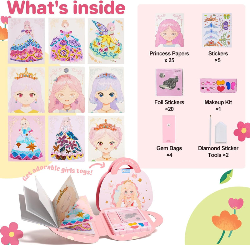 Princess Glam Kit© - 3 - in - 1 Verkleedkleding Make - up Kit - Yoova
