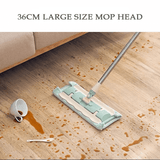 SteelMop Pro™ - Platte mop met roestvrijstalen steel - Yoova