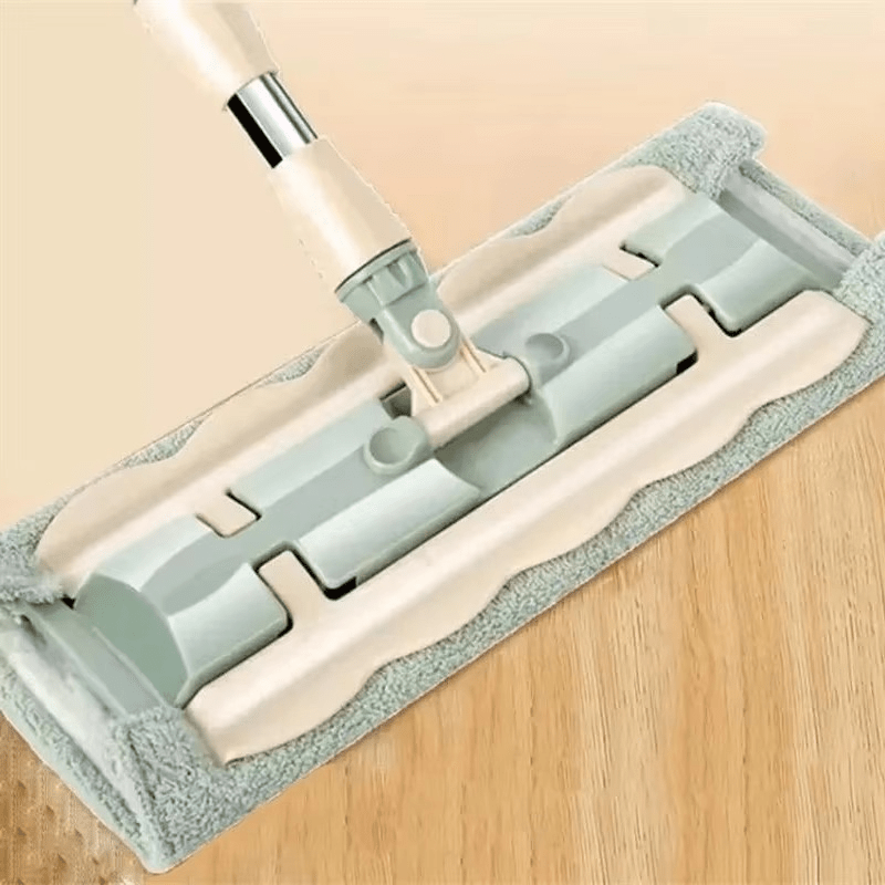 SteelMop Pro™ - Platte mop met roestvrijstalen steel - Yoova