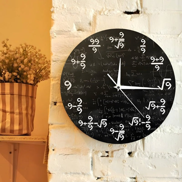 TimeFlair™ - Moderne wiskundige wandklok - Yoova