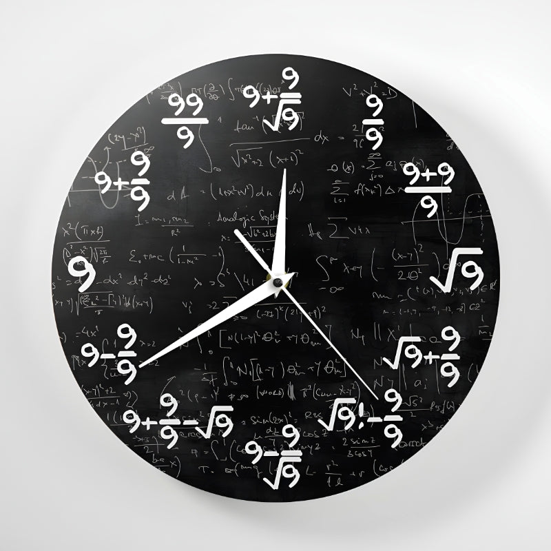 TimeFlair™ - Moderne wiskundige wandklok - Yoova