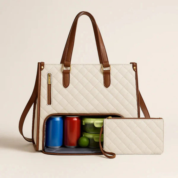 VelvaCarry™ - Alles - in - één Tas voor Werk, Lunch en Laptop - Yoova