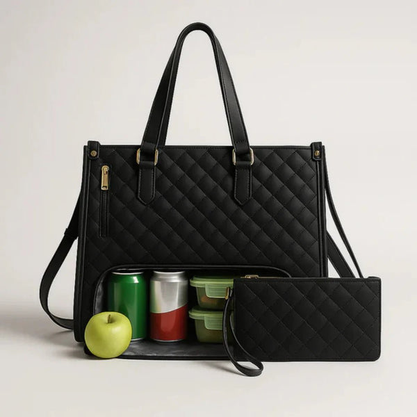 VelvaCarry™ - Alles - in - één Tas voor Werk, Lunch en Laptop - Yoova