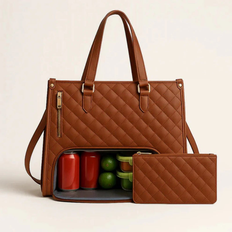 VelvaCarry™ - Alles - in - één Tas voor Werk, Lunch en Laptop - Yoova